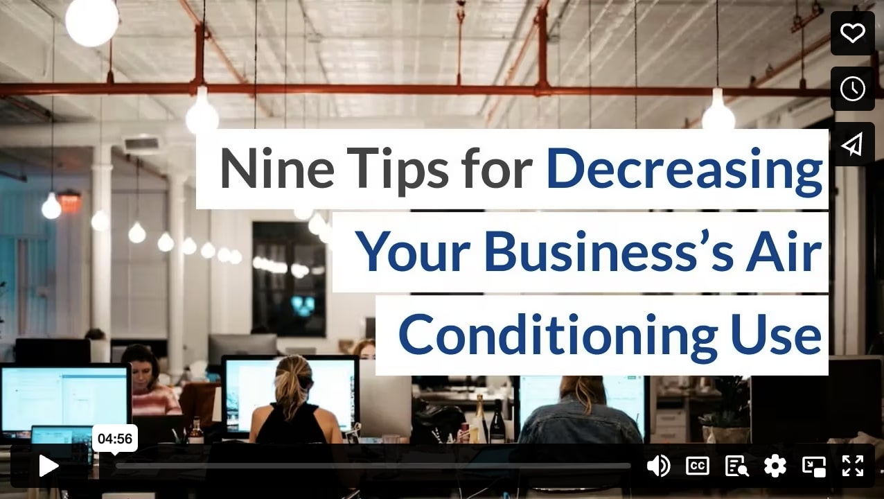 Nine tips for decreasing your business’s air conditioning use
