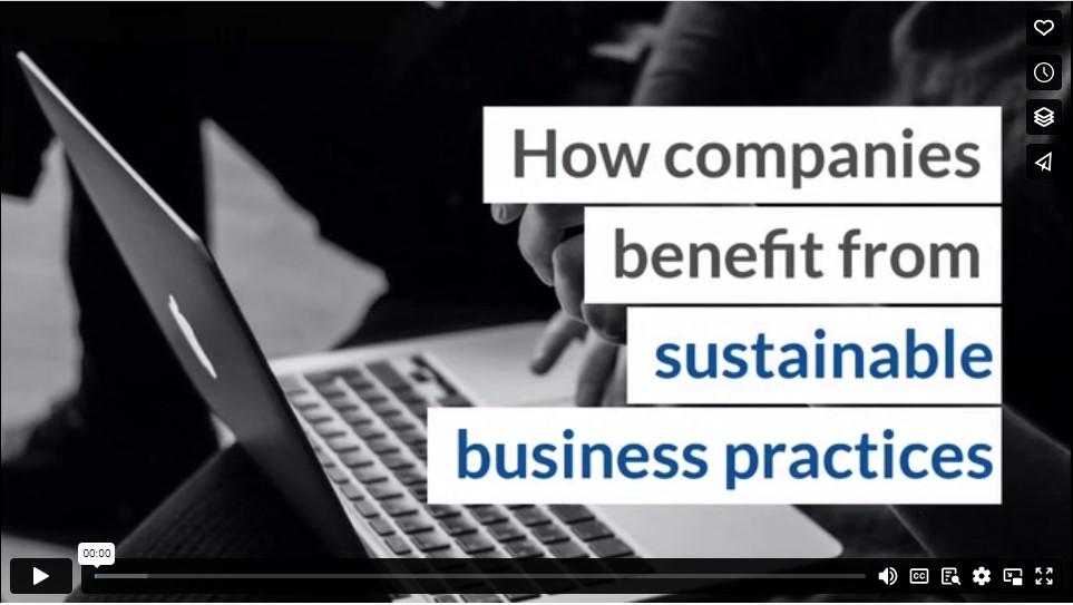 How companies benefit from sustainable business practices
