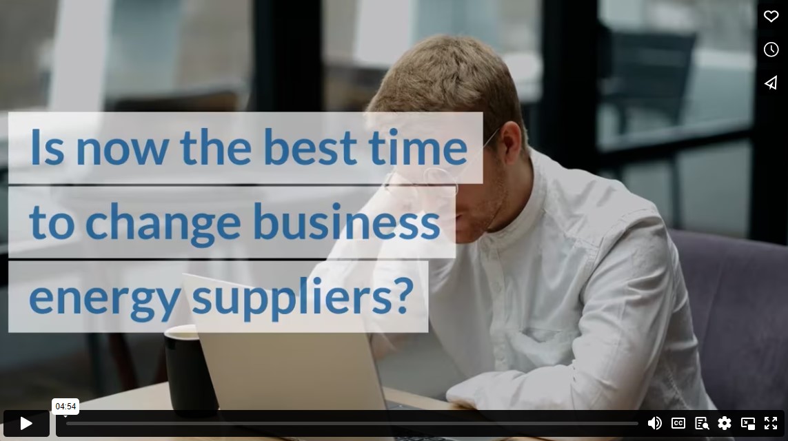 Is now the best time to change business energy suppliers